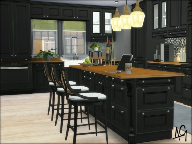 Sims 4 Southwestern Kitchen by ALGbuilds at TSR