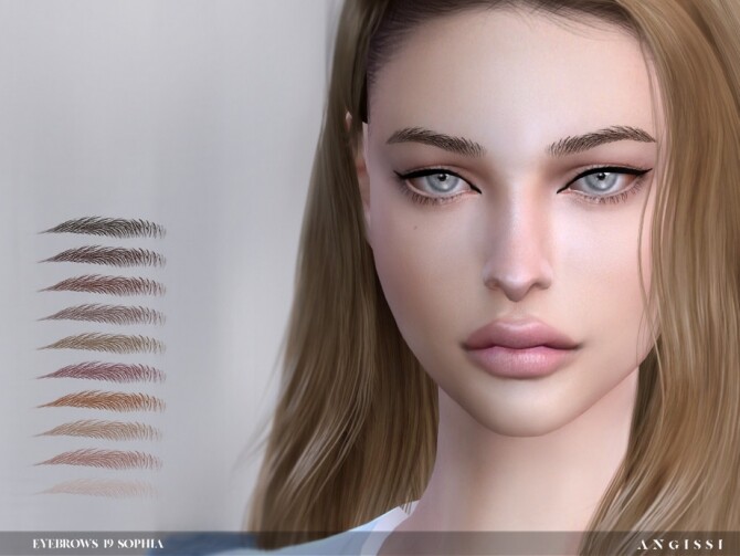 Sims 4 Eyebrows 19 Sophia by ANGISSI at TSR