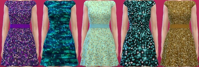 Sims 4 Glitter Dresses New Year 2021 at Annett’s Sims 4 Welt