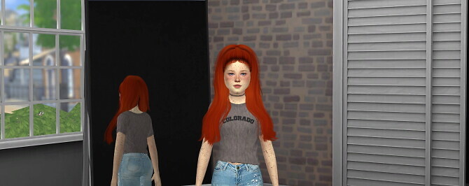 Sims 4 JANAINA HAIR + KIDS AND TODDLER VERSION at REDHEADSIMS