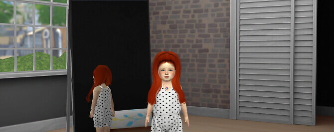 Sims 4 JANAINA HAIR + KIDS AND TODDLER VERSION at REDHEADSIMS