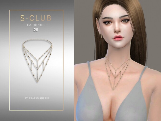 Sims 4 Necklace 202026 by S Club WM at TSR