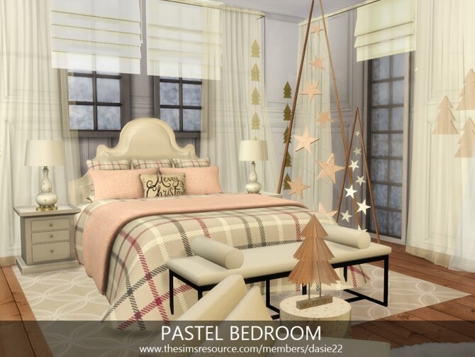 Sims 4 PASTEL BEDROOM by dasie2 at TSR