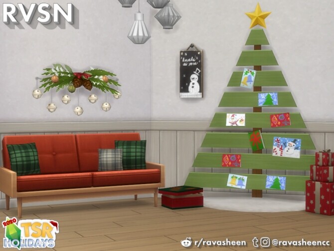 Sims 4 Winter Wonderland Festive Decor by RAVASHEEN at TSR
