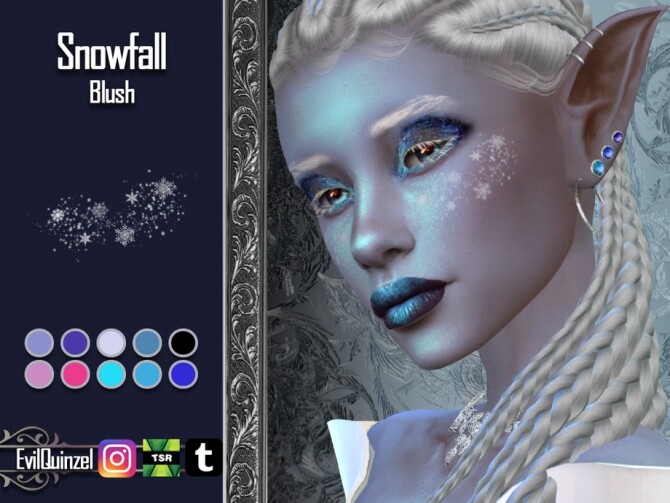 Sims 4 Snowfall Blush by EvilQuinzel at TSR