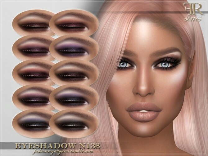 Sims 4 FRS Eyeshadow N138 by FashionRoyaltySims at TSR