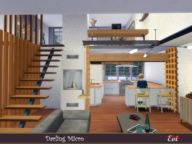 Sims 4 Darling Micro Home by evi at TSR
