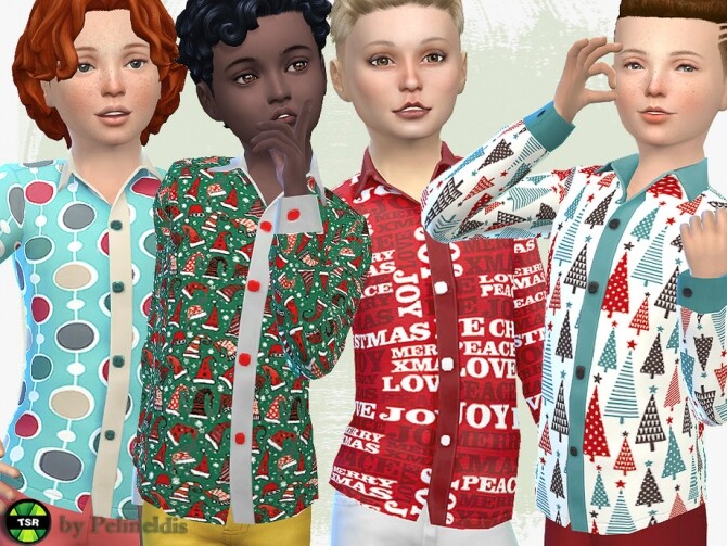 Sims 4 Christmas Shirt by Pelineldis at TSR