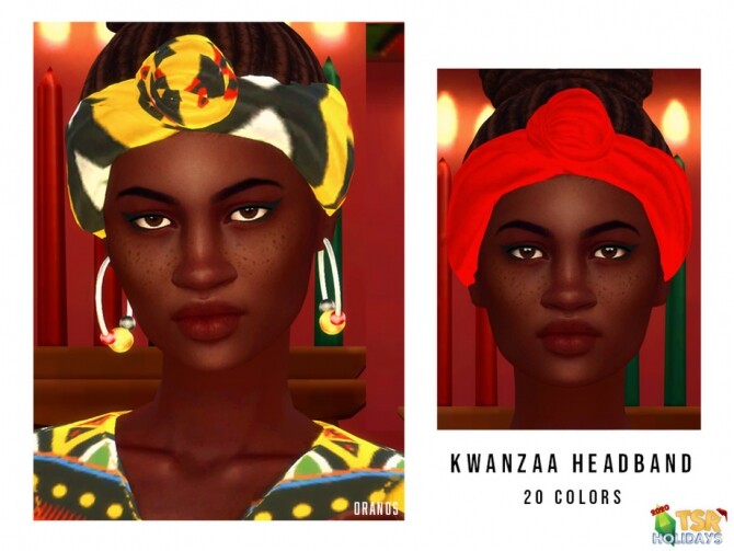Sims 4 Kwanzaa Headband Holiday Wonderland by OranosTR at TSR
