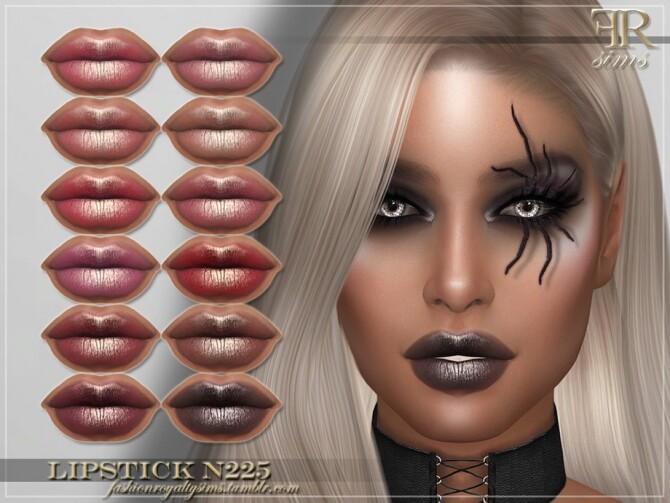 Sims 4 FRS Lipstick N225 by FashionRoyaltySims at TSR