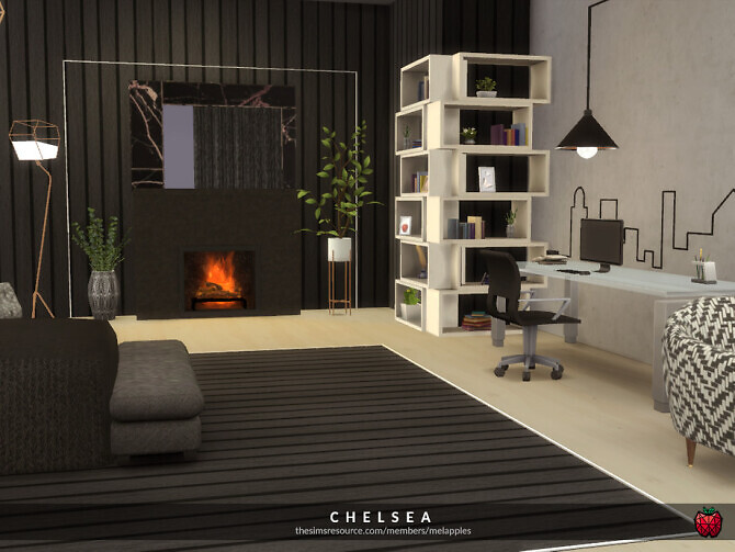 Sims 4 Chelsea bedroom by melapples at TSR