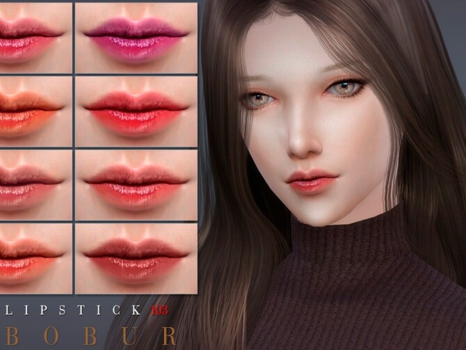 Sims 4 Lipstick 103 by Bobur3 at TSR