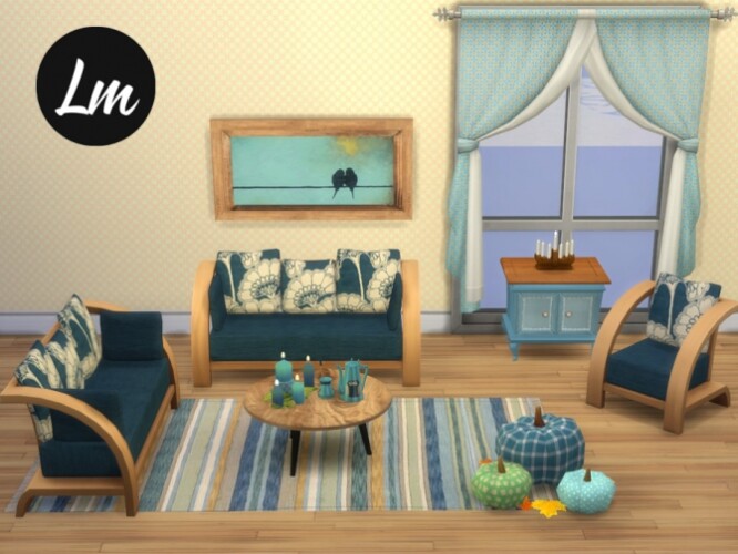 Cozy Days living room by Lucy Muni at TSR » Sims 4 Updates