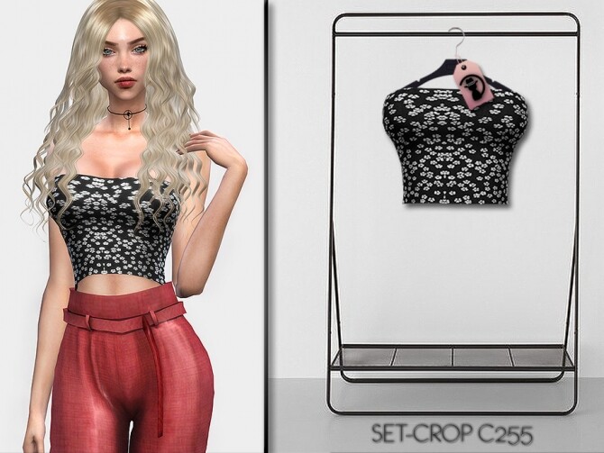 Sims 4 Set Crop Top C255 by turksimmer at TSR