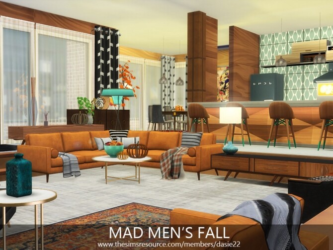 Sims 4 MAD MEN FALL penthouse by dasie2 at TSR