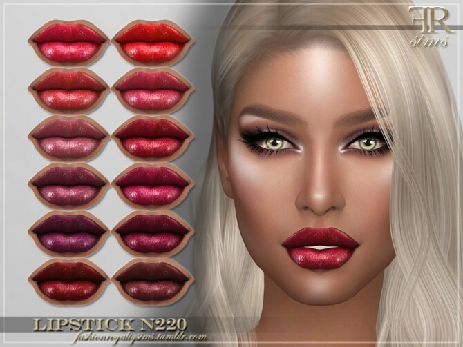 Sims 4 FRS Lipstick N220 by FashionRoyaltySims at TSR
