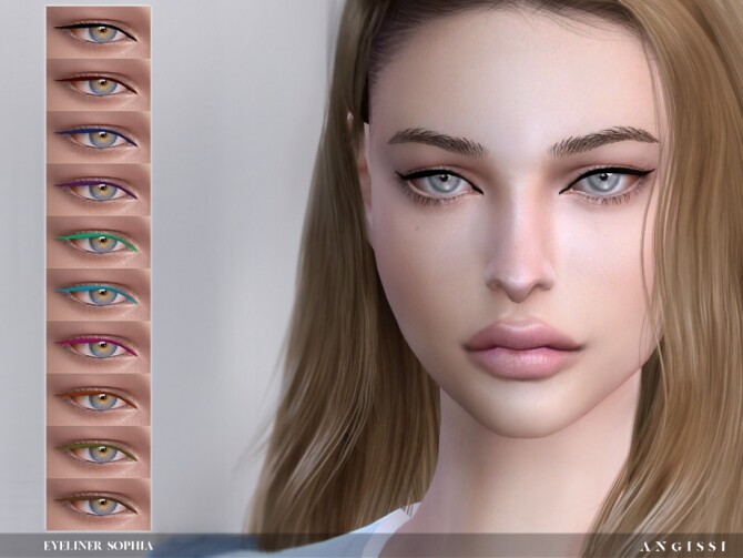 Sims 4 Sophia Eyeliner by ANGISSI at TSR