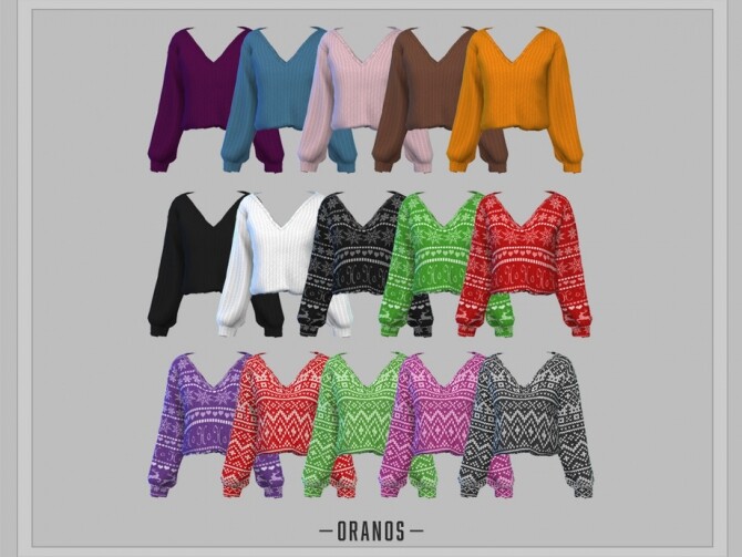 Sims 4 Holiday Sweater by OranosTR at TSR
