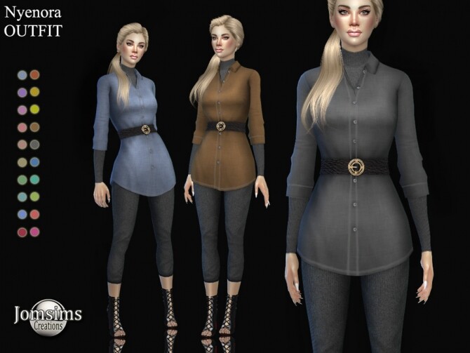 Sims 4 Nyenora outfit by jomsims at TSR