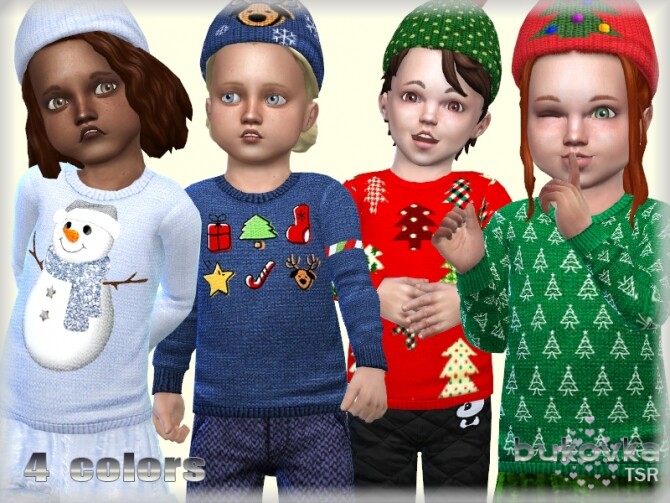 Sims 4 Sweater Christmas by bukovka at TSR