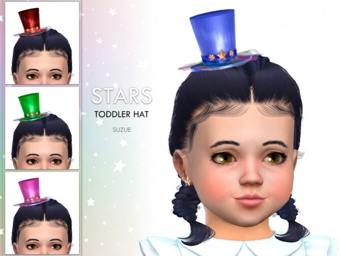 Sims 4 Stars Toddler Hat by Suzue at TSR