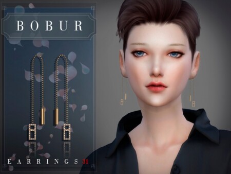 Earrings 31 by Bobur3 at TSR