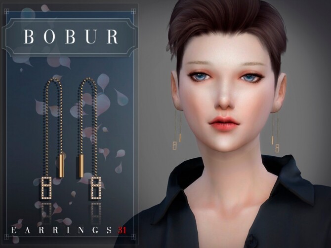 Sims 4 Earrings 31 by Bobur3 at TSR