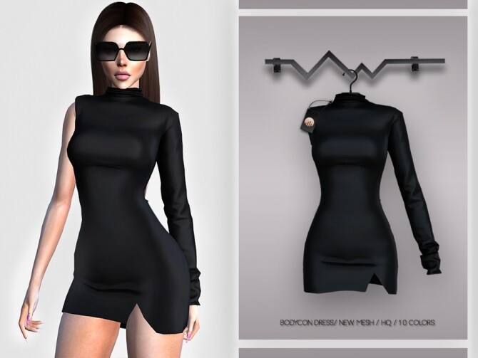 Sims 4 Bodycon Dress BD374 by busra tr at TSR
