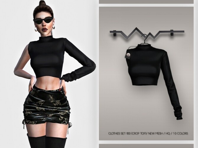 Sims 4 Clothes SET 100 CROP TOP BD375 by busra tr at TSR