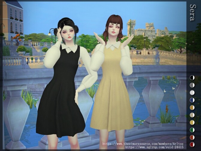 Sims 4 Sera dress by Arltos at TSR