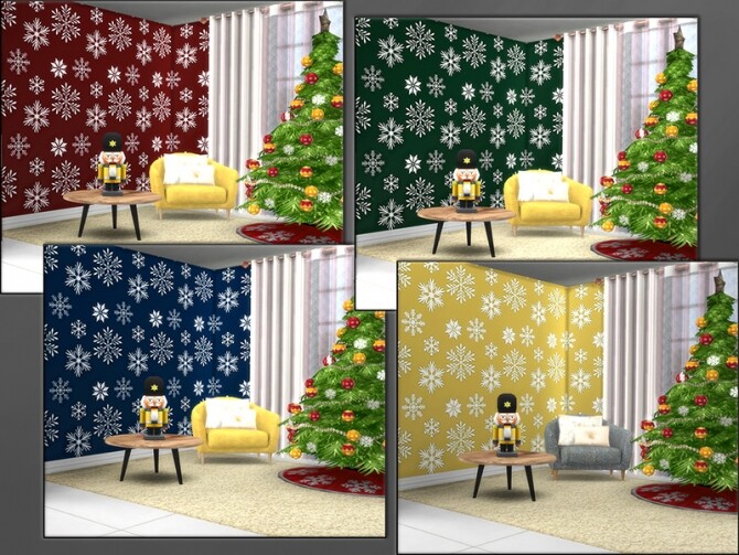Sims 4 MB Anticipation Snowflake Wallpaper by matomibotaki at TSR