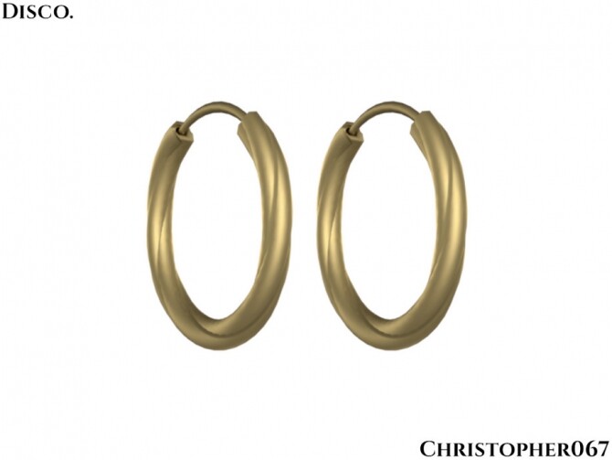Sims 4 Disco Earrings by Christopher067 at TSR