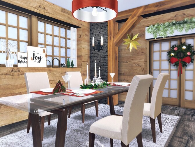 Sims 4 Noella Dining Room by Rirann at TSR