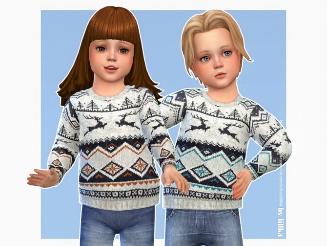 Sims 4 Cozy Winter Sweater 10 by lillka at TSR