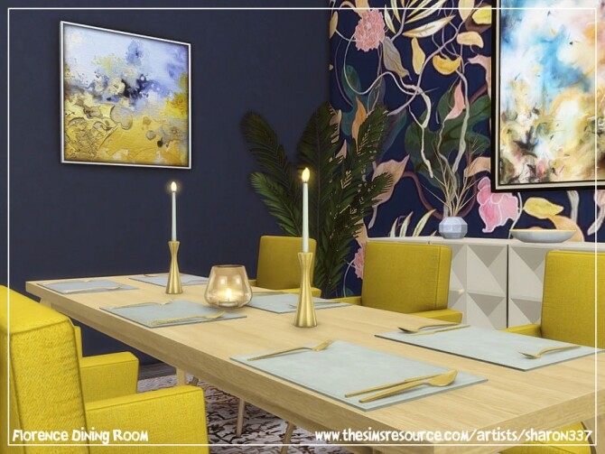 Sims 4 Florence Dining Room by sharon337 at TSR