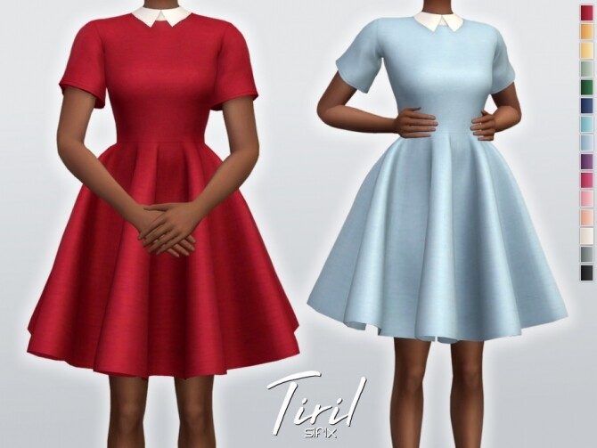 Sims 4 Tiril Dress by Sifix at TSR