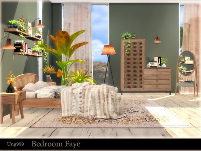 Sims 4 Bedroom Faye by ung999 at TSR