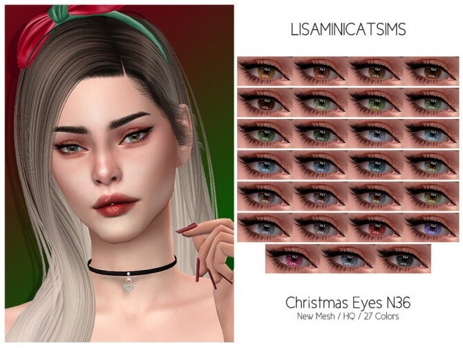 Sims 4 LMCS Christmas Eyes N36 HQ by Lisaminicatsims at TSR