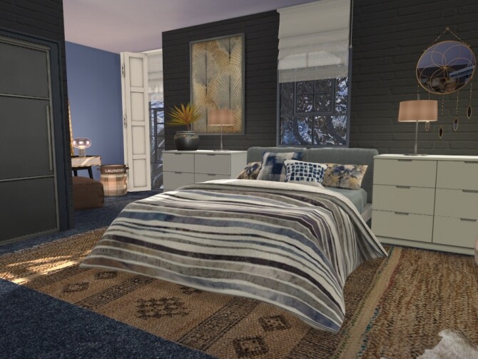 Sims 4 Brick & Steel Milas Bedroom by fredbrenny at TSR