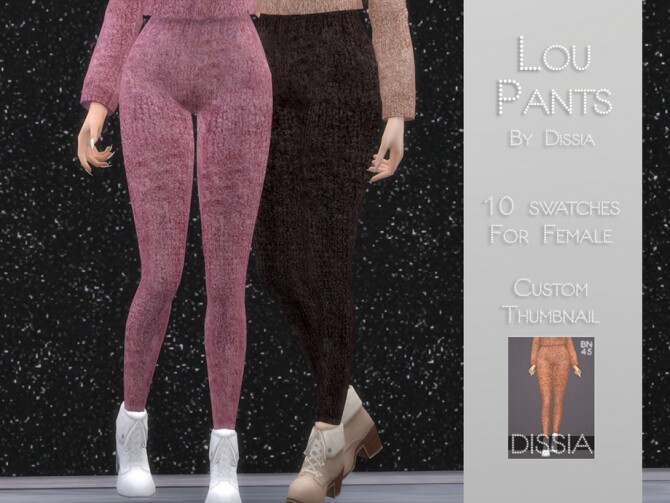 Sims 4 Lou Pants by Dissia at TSR