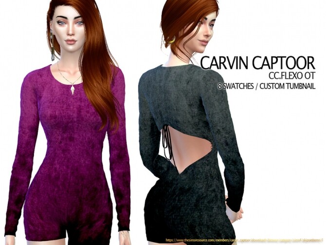 Sims 4 Flexo OT outfit by carvin captoor at TSR
