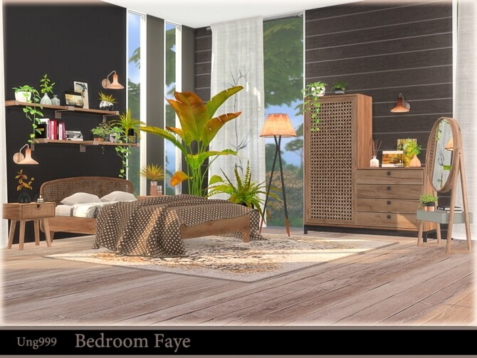 Sims 4 Bedroom Faye by ung999 at TSR