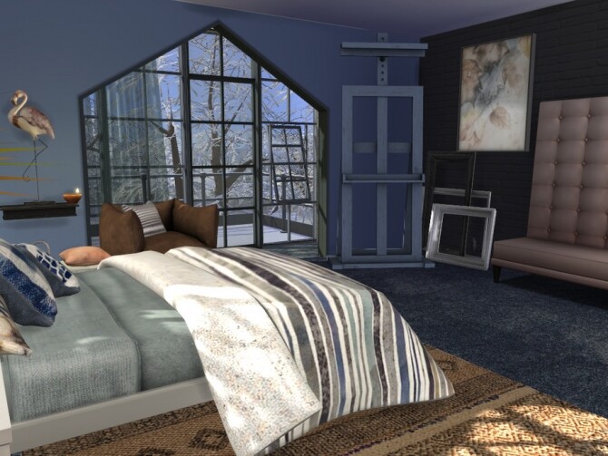 Sims 4 Brick & Steel Milas Bedroom by fredbrenny at TSR