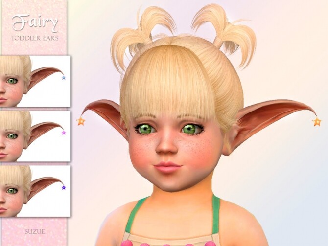 Sims 4 Toddler Fairy Ears by Suzue at TSR