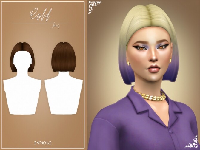 Sims 4 Cold Hairstyle by EnriqueS4 at TSR