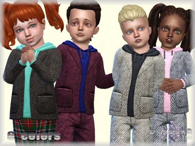 Sims 4 Tweed Jacket by bukovka at TSR