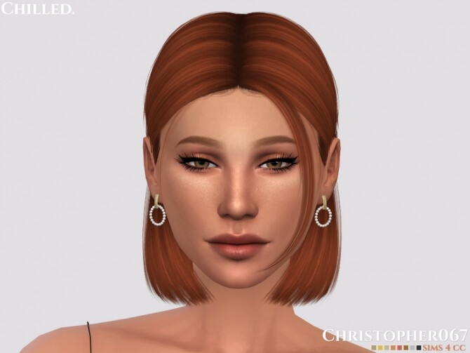 Sims 4 Chilled Earrings by Christopher067 at TSR