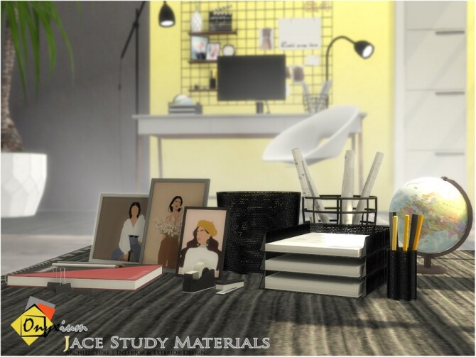 Sims 4 Jace Study Materials by Onyxium at TSR