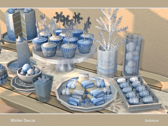Sims 4 Winter Decor by soloriya at TSR