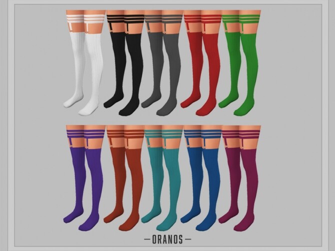 Sims 4 Garter Socks by OranosTR at TSR